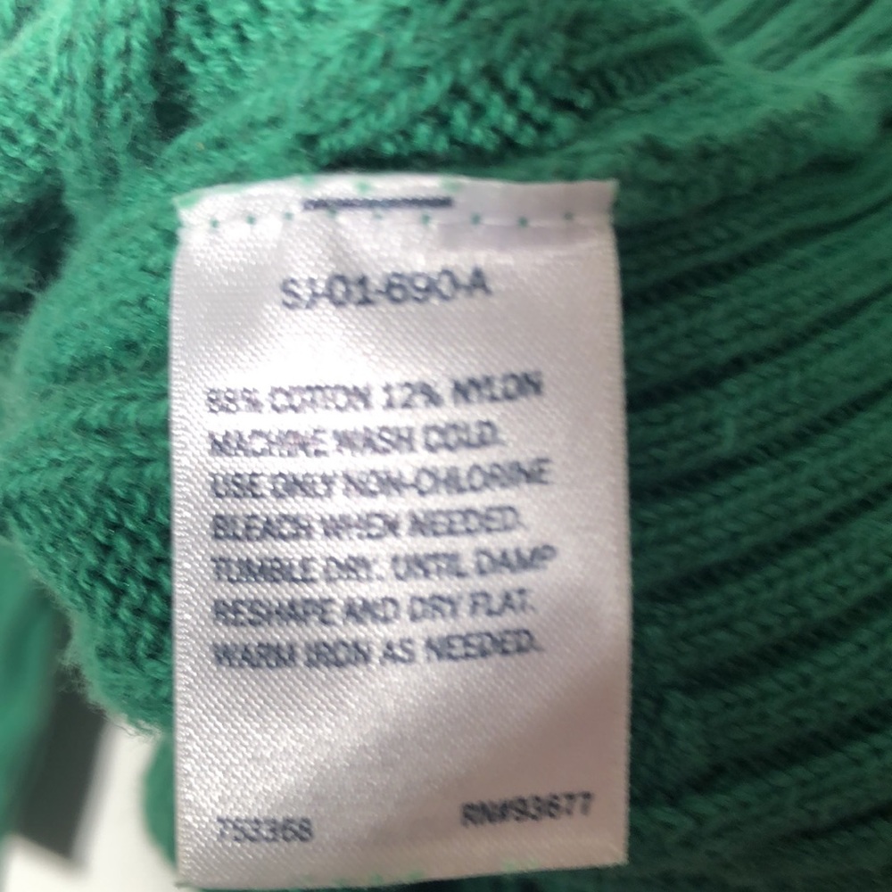 Croft & borrow green Cable knit sweater fisherman sweater - Picture 7 of 7